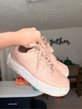 Nike Women’s Blush Pink Platform Sneakers